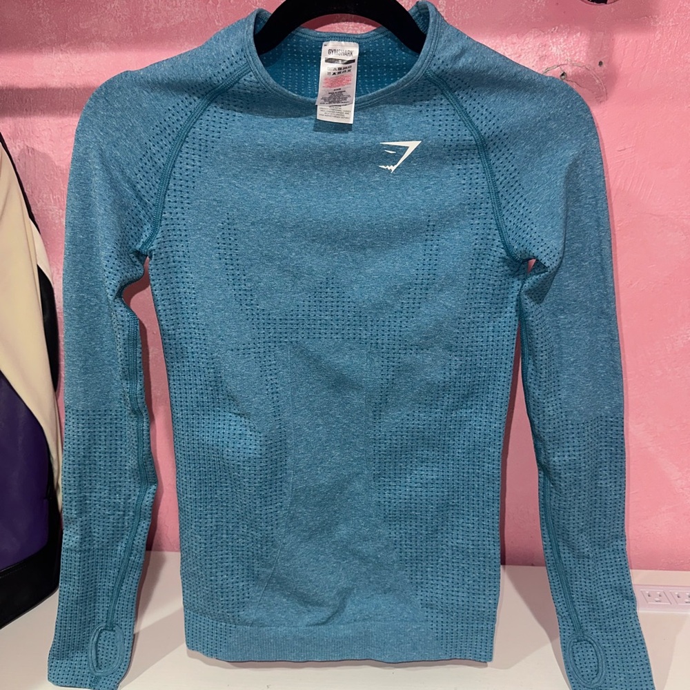 Gymshark Teal Long Sleeve Performance Top